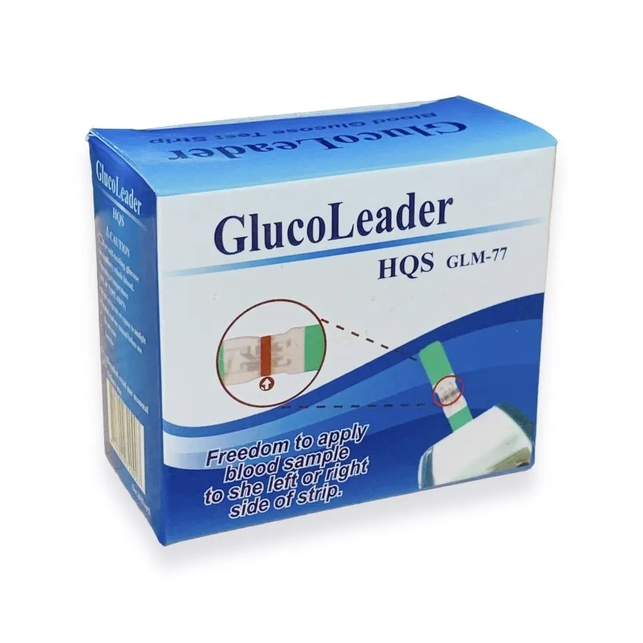 GlucoLeader HQS GLM-77 Blood Glucose Test Strip - 50 pcs
